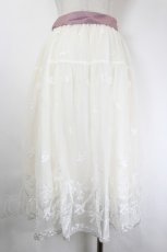 画像2: axes femme POETIQUE / リボンブーケレーススカート M 生成り I-26-06-08-070-AX-SK-SA-ZI (2)