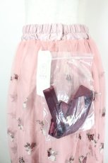 画像3: axes femme / ローズガーデン刺繍スカート M ピンク I-26-06-08-072-AX-SK-SA-ZI (3)