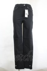 画像1: axes femme / 裾レースストレッチスキニー  黒 I-26-06-08-103-AX-PA-SA-ZI (1)