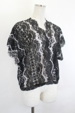 画像3: axes femme / /総レース刺繍トップス M 黒 I-26-06-08-020-AX-TO-TE-ZI (3)