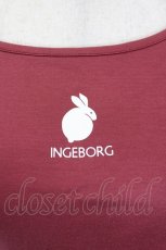 画像4: INGEBORG / 珠うさぎワンポイントpt.カットソー 4(サイズ11号) ボルドー I-26-06-11-032-LO-TO-SA-ZI (4)