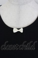 画像4: Fi.n.t / エンジェル刺繍カットソー  黒Ｘゴールド I-26-06-11-042-CA-TO-SA-ZI (4)