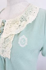 画像5: axes femme / レース襟ポロシャツ  ミント I-26-06-11-043-AX-TO-SA-ZI (5)