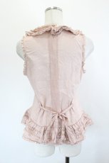 画像2: PINK HOUSE / フリルノースリーブワンピース  ピンク I-26-06-11-005-LO-BL-SA-ZI (2)