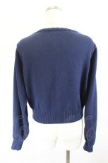 画像2: axes femme / 苺刺繍ニットカーディガン  ネイビー I-26-06-11-046-AX-TO-SA-ZI (2)