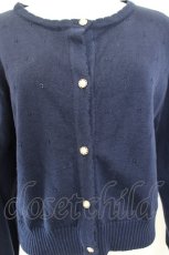 画像5: axes femme / 苺刺繍ニットカーディガン  ネイビー I-26-06-11-046-AX-TO-SA-ZI (5)