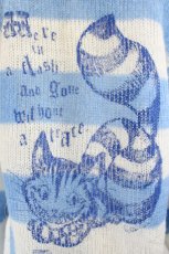 画像5: PUTUMAYO / チェシャ猫ボーダーフードニットカーデ  青Ｘ白 I-26-06-11-048-PT-AC-SA-ZI (5)
