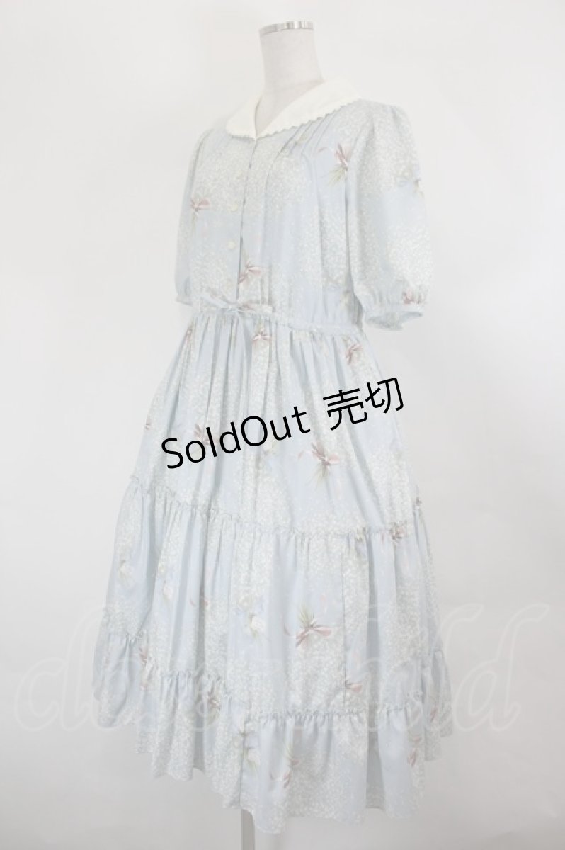 画像3: Melody BasKet / Pure bouquetワンピース M サックス I-26-06-11-060-LO-OP-SA-ZI (3)