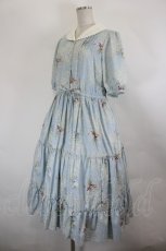 画像3: Melody BasKet / Pure bouquetワンピース M サックス I-26-06-11-060-LO-OP-SA-ZI (3)
