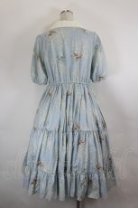 画像4: Melody BasKet / Pure bouquetワンピース M サックス I-26-06-11-060-LO-OP-SA-ZI (4)