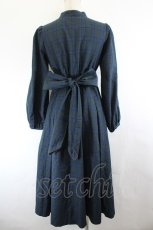 画像3: Maison de FLEUR Petite Robe canone / ニナのお茶会ワンピース  黒チェック I-26-06-11-069-LO-OP-SA-ZI (3)