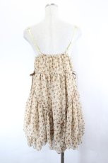画像3: axes femme / ミニ薔薇総柄シフォンキャミワンピース  ベージュ I-26-06-11-086-AX-OP-SA-ZI (3)