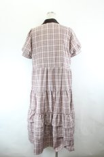 画像3: axes femme / 丸襟チェックワンピース  ピンクチェック I-26-06-11-092-AX-OP-SA-ZI (3)