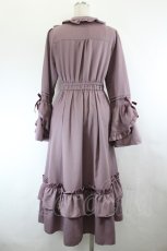 画像3: axes femme / ローズ×リボン姫袖ワンピース M ピンク I-26-06-11-097-AX-OP-SA-ZI (3)