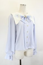 画像3: Amavel / Magical Sweet Angel ブラウス  サックス I-26-06-11-009-CA-BL-SA-ZI (3)