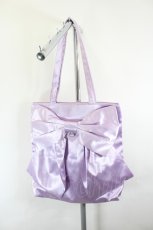 画像1: axes femme / タテ型ビッグリボントートバッグ  ラベンダー I-26-06-11-117-AX-BG-SA-ZI (1)