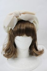 画像1: axes femme / オーガンジーリボンベレー  生成り I-26-06-11-123-AX-AC-SA-ZI (1)