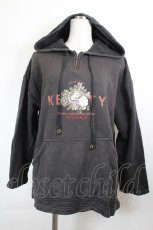 画像1: KETTY / ブーケ刺繍パーカー  黒 I-26-06-12-032-LO-TO-SA-ZI (1)