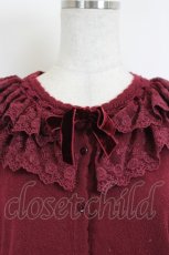 画像3: PINK HOUSE / ローズレースニットカーディガン  ボルドー I-26-06-12-037-LO-TO-SA-ZI (3)