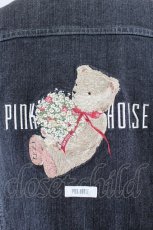 画像3: PINK HOUSE / くま刺繍デニムジャケット  黒 I-26-06-12-053-LO-JA-SA-ZI (3)