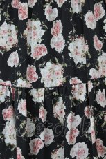 画像3: PINK HOUSE / ハートローズブーケ半袖ワンピース  黒 I-26-06-12-070-LO-OP-SA-ZI (3)