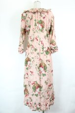 画像2: PINK HOUSE / エターナルローズプリントミディワンピース  ピンク I-26-06-12-071-LO-OP-SA-ZI (2)