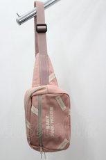 画像1: PINK HOUSE / BABY PINK HOUSEロゴポーチ  ピンクＸ白 I-26-06-12-091-LO-ZA-SA-ZI (1)