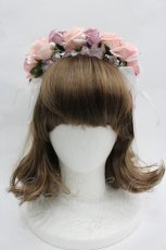 画像2: BABY,THE STARS SHINE BRIGHT / Le Bouquet Eternel ローズカチューシャ  ピンクＸラベンダー I-26-06-12-097-BA-AC-SA-ZI (2)