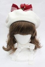画像2: BABY,THE STARS SHINE BRIGHT / Pomme rougeベレー  生成り I-26-06-12-100-BA-AC-SA-ZI (2)