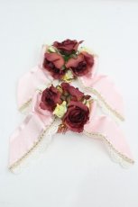 画像1: BABY,THE STARS SHINE BRIGHT / Lady Victorian Roseリボンコーム  ピンク I-26-06-12-106-BA-AC-SA-ZI (1)