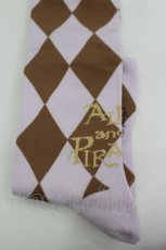画像3: ALICE and the PIRATES / A/Pダイヤ柄オーバーニーソックス  パープル I-26-06-12-112-PA-ZA-SA-ZI (3)