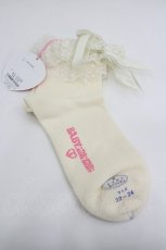 画像2: BABY,THE STARS SHINE BRIGHT / チュールレースのクルー丈ソックス  白Ｘ白 I-26-06-12-118-BA-ZA-SA-ZI (2)