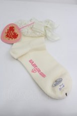 画像2: BABY,THE STARS SHINE BRIGHT / チュールレースのクルー丈ソックス  生成り I-26-06-12-119-BA-ZA-SA-ZI (2)