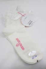画像2: BABY,THE STARS SHINE BRIGHT / チュールレースのクルー丈ソックス  生成り I-26-06-12-121-BA-ZA-SA-ZI (2)