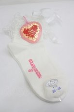 画像2: BABY,THE STARS SHINE BRIGHT / チュールレースのクルー丈ソックス  生成り I-26-06-12-123-BA-ZA-SA-ZI (2)