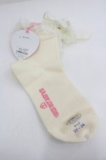 画像2: BABY,THE STARS SHINE BRIGHT / チュールレースのクルー丈ソックス  白Ｘ白 I-26-06-12-126-BA-ZA-SA-ZI (2)