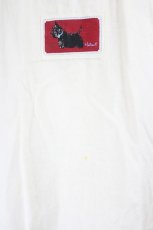 画像4: Karl Helmut / 犬刺繍&ワッペンボタンダウンネルシャツ  ホワイト×レッド I-26-06-12-014-EL-BL-SA-ZI (4)