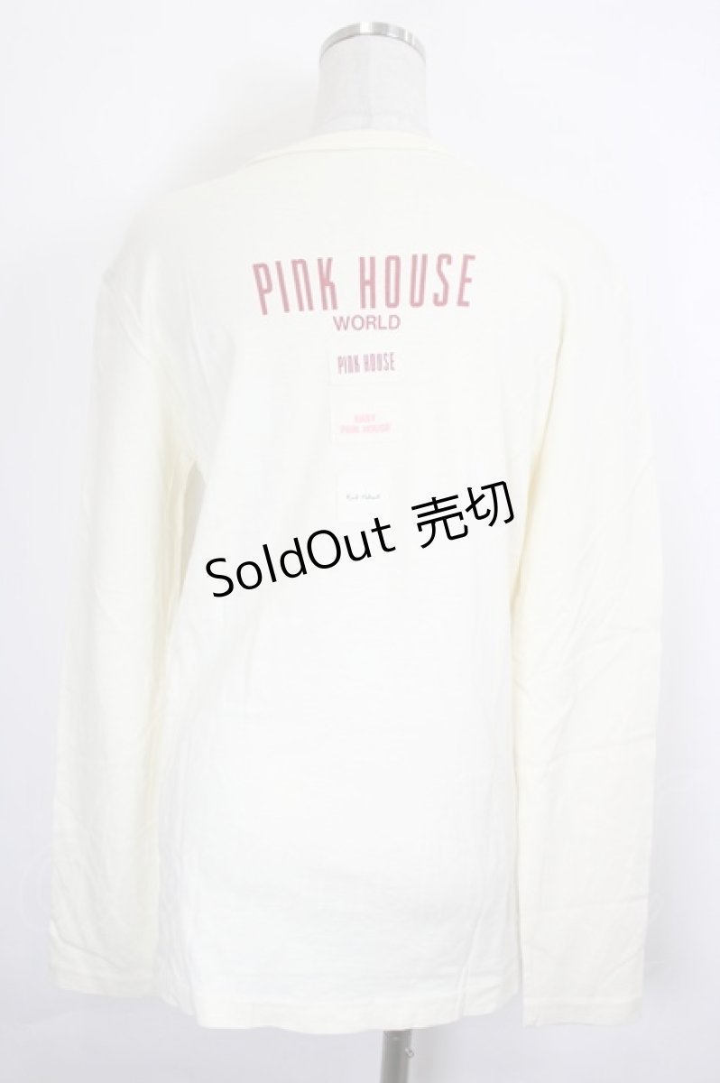 画像2: PINK HOUSE / ロゴカットソー  アイボリー I-26-06-12-018-LO-TO-SA-ZI (2)