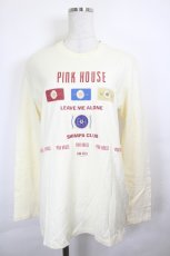 画像1: PINK HOUSE / 雛菊ワッペンカットソー  アイボリー I-26-06-12-019-LO-TO-SA-ZI (1)