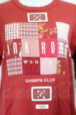画像3: PINK HOUSE / パッチワークワッペン半袖カットソー L 赤 I-26-06-12-020-LO-TO-SA-ZI (3)