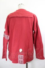 画像2: KETTY / カメリア&フラワーブーケ刺繍セーラー襟トップス  赤 I-26-06-12-024-LO-TO-SA-ZI (2)