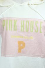 画像3: PINK HOUSE / ロゴワッペン風プリントフードカットソー  アイボリーＸピンク I-26-06-12-027-LO-TO-SA-ZI (3)