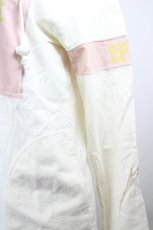 画像4: PINK HOUSE / ロゴワッペン風プリントフードカットソー  アイボリーＸピンク I-26-06-12-027-LO-TO-SA-ZI (4)
