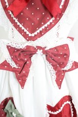 画像6: BABY,THE STARS SHINE BRIGHT / いちごのショートケーキジャンパースカート  白×赤 I-26-06-14-045-BA-OP-TE-ZI (6)