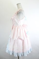 画像2: BABY,THE STARS SHINE BRIGHT / ふわふわFlower balloonジャンパースカート  ピンク×サックス I-26-06-14-047-BA-OP-TE-ZI (2)