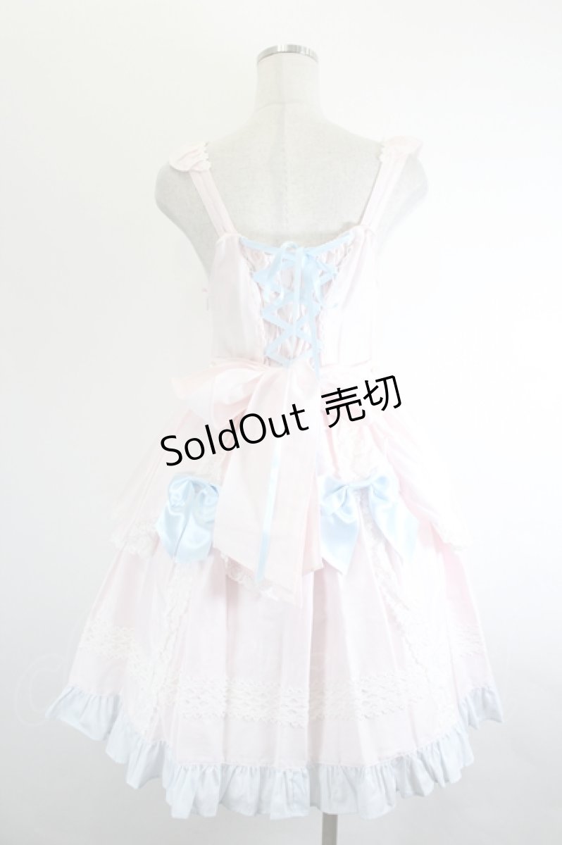 画像3: BABY,THE STARS SHINE BRIGHT / ふわふわFlower balloonジャンパースカート  ピンク×サックス I-26-06-14-047-BA-OP-TE-ZI (3)