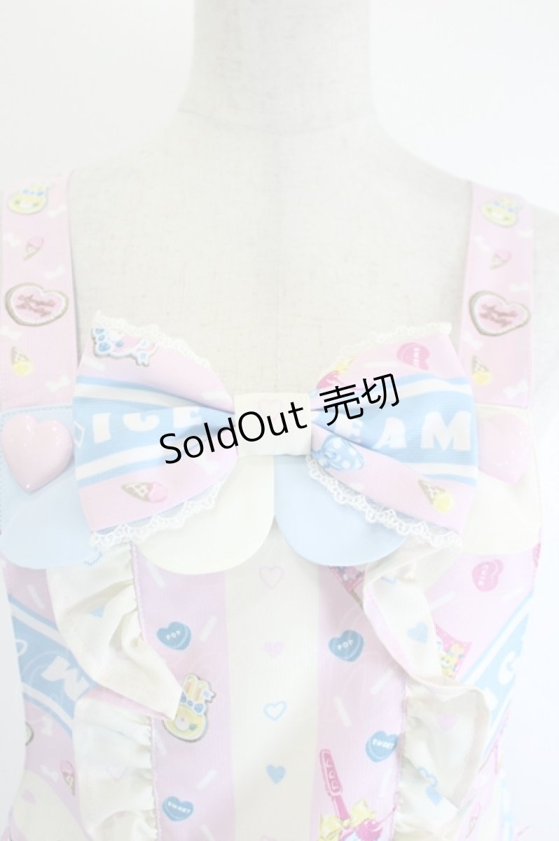 画像5: Angelic Pretty / Ice Cream Parlorサロペット  ピンク×サックス I-26-06-14-048-AP-OP-TE-ZI (5)