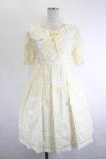 画像1: BABY,THE STARS SHINE BRIGHT / マーガレットのpresage heartyワンピース  イエロー I-26-06-14-049-BA-OP-TE-ZI (1)