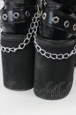 画像6: YOSUKE / ダブルベルトブーツ 24CM 黒 I-26-06-14-129-PU-SH-SA-ZI (6)