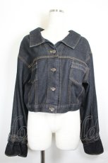 画像1: axes femme POETIQUE / バックレースアップデニムジャケット   I-26-06-14-003-AX-JA-SA-ZI (1)